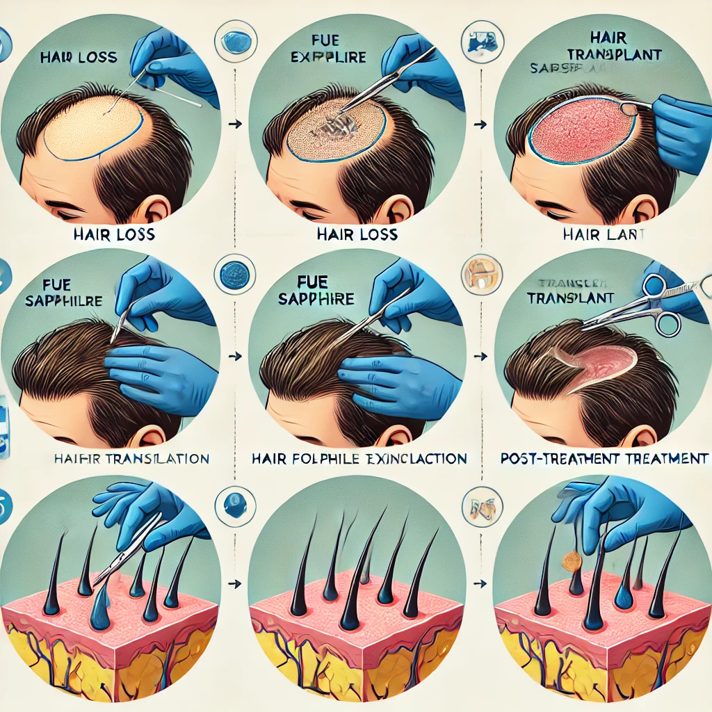 Hair Transplant - Fue Sappire Treatment