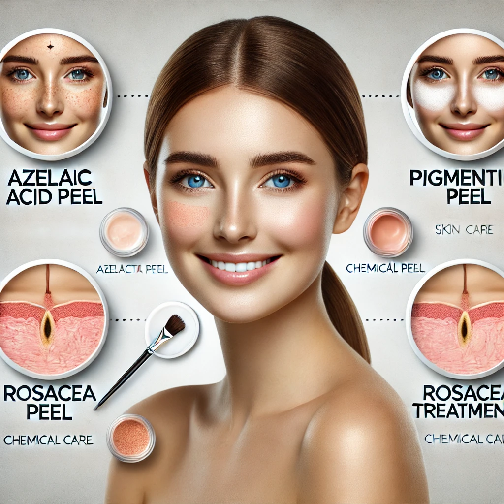 azelaic acid peel, pigmentation peel, rosacea treatment, chemical peel