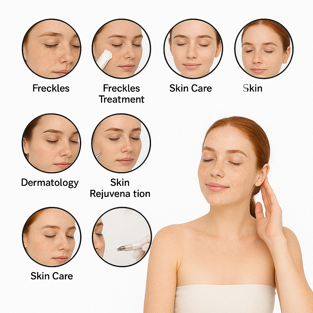 freckles, freckles treatment, skin care, dermatology, skin rejuvenation