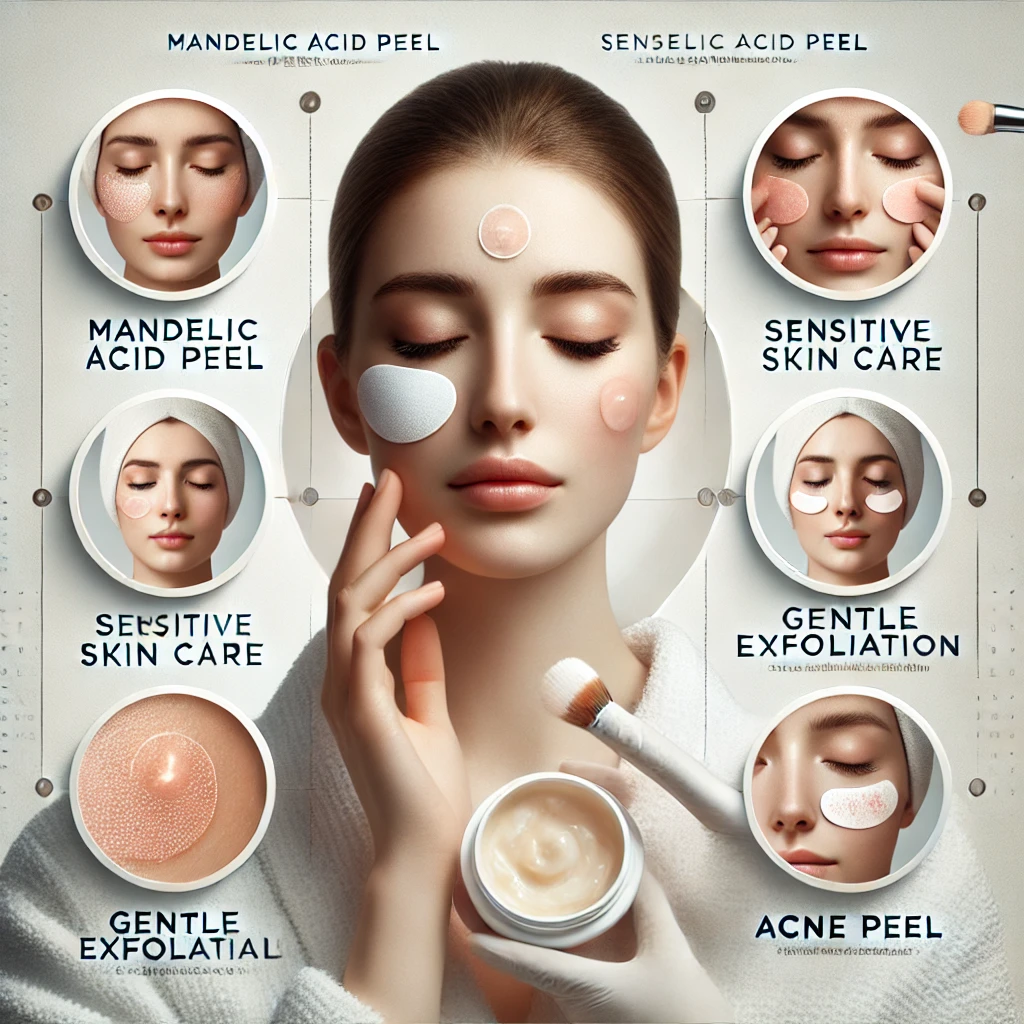 mandelic acid peel, sensitive skin, gentle exfoliation, acne peel