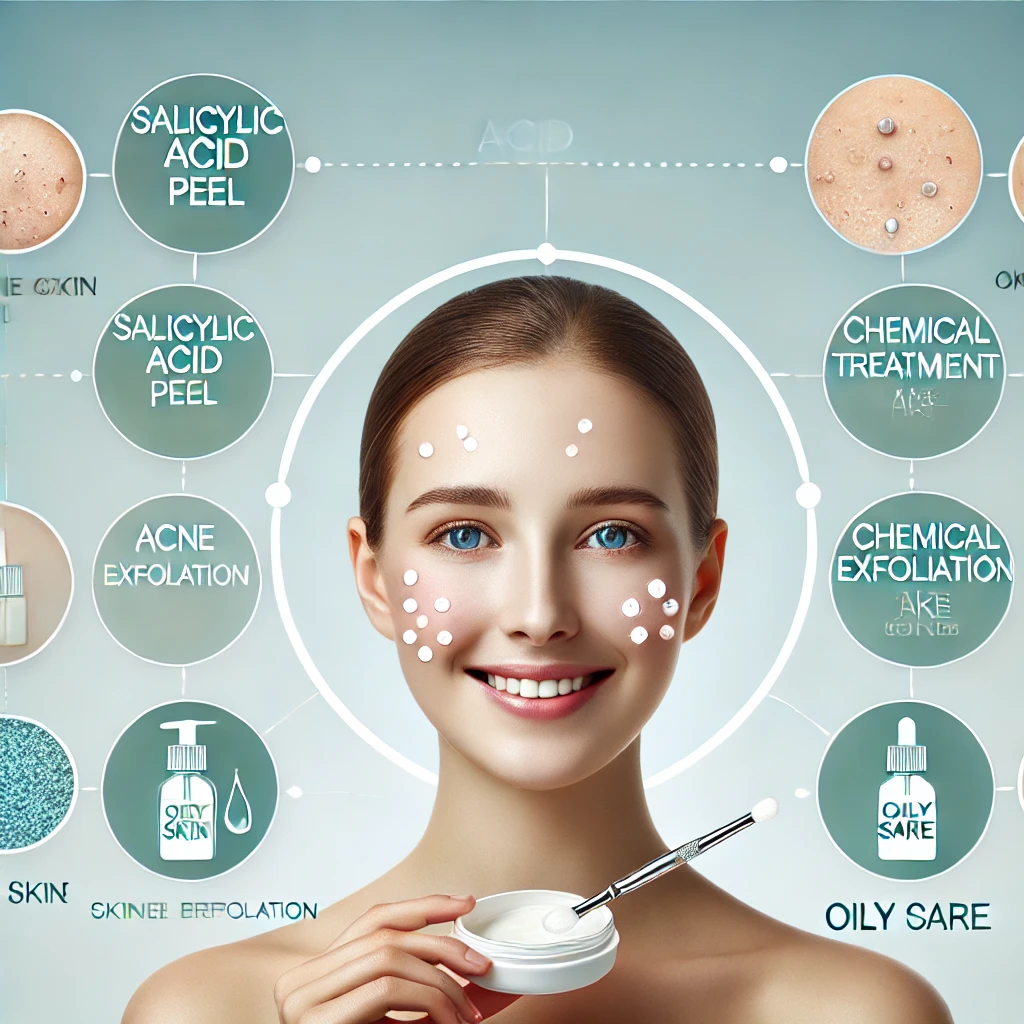 salicylic acid peel, acne treatment, chemical exfoliation, oily skin