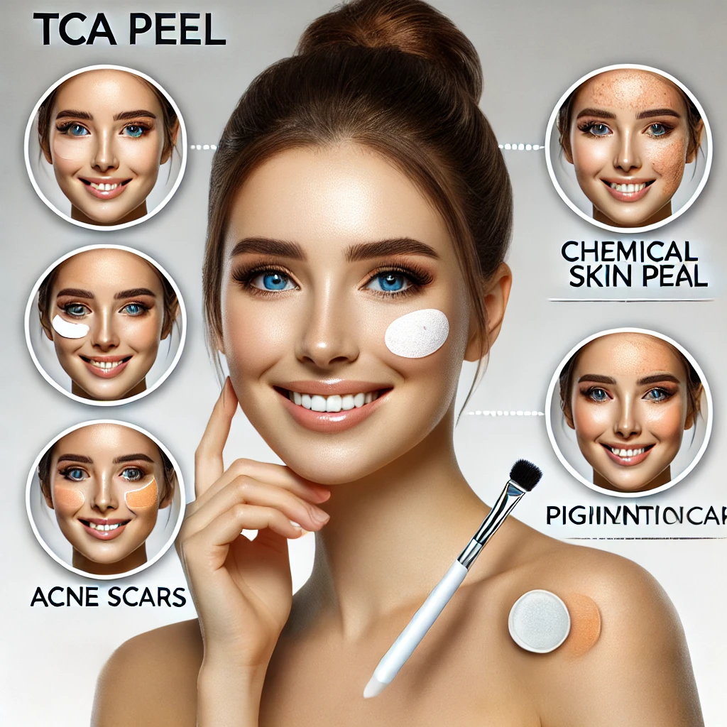 tca peel, chemical skin peel, acne scars, pigmentation